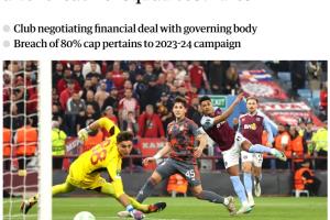 卫报：维拉工资超收入80%违反欧足联规则，今夏需卖人避免制裁